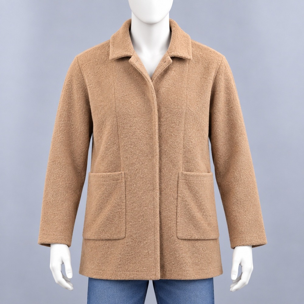 J.Crew Open Front Sweater Blazer Womens XS Tan Camel Knit Cardigan Jacket